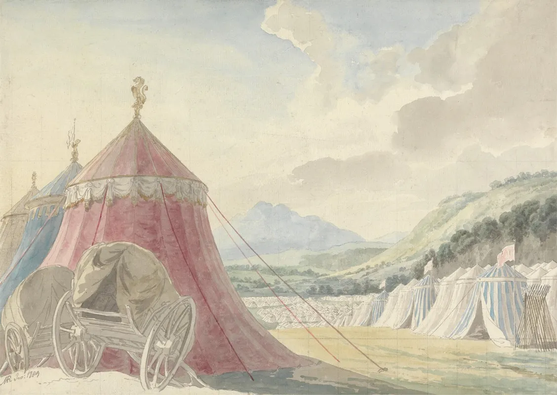 Design For The Haymarket Theatre The Battle Of Hexham By Colman The Younger