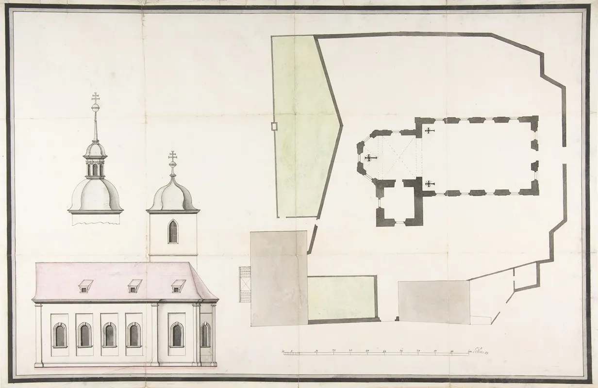 Design For The Parish Church Of Merkershausen 2 Wall Art by Workshop of Balthasar Neumann - High-Resolution Digital Print