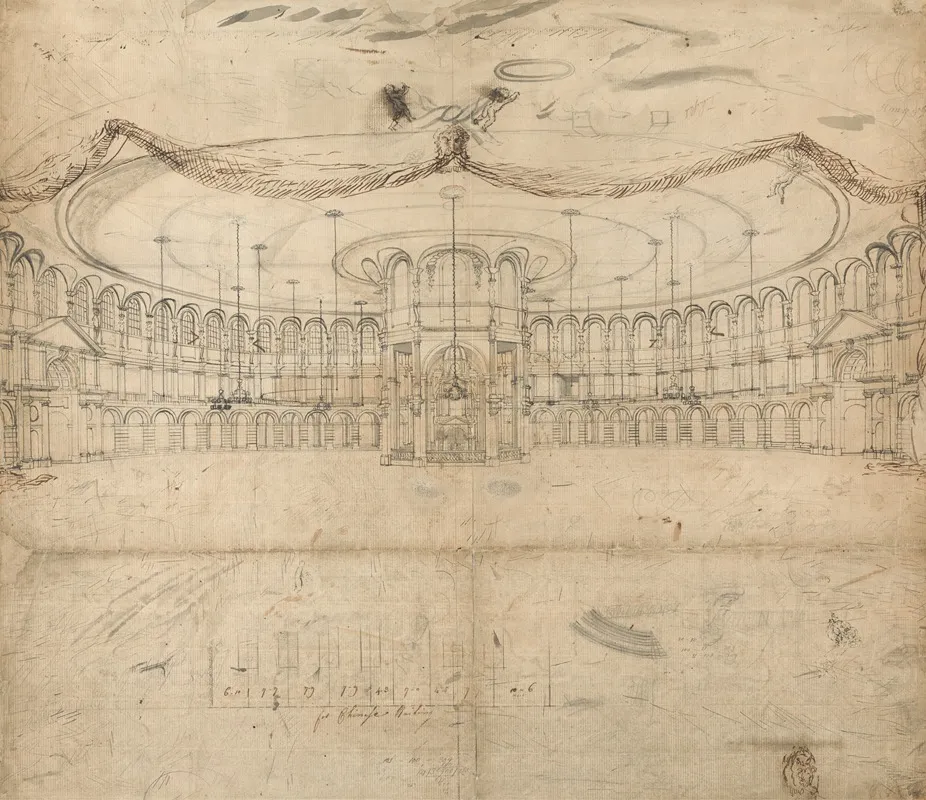 Design For The Rotunda Ranelagh Gardens Wall Art by William John Newton - High-Resolution Digital Print