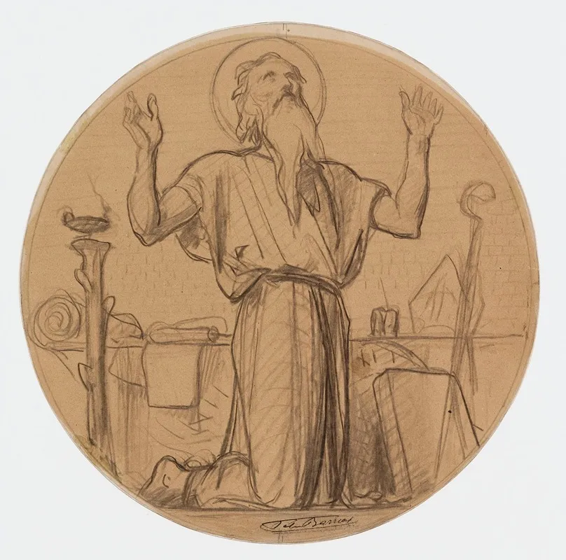 Dessin Preparatoire Pour Les Medaillons De Leglise De La Trinite 66 Rue Saint Lazare 9eme Arrondissement 5