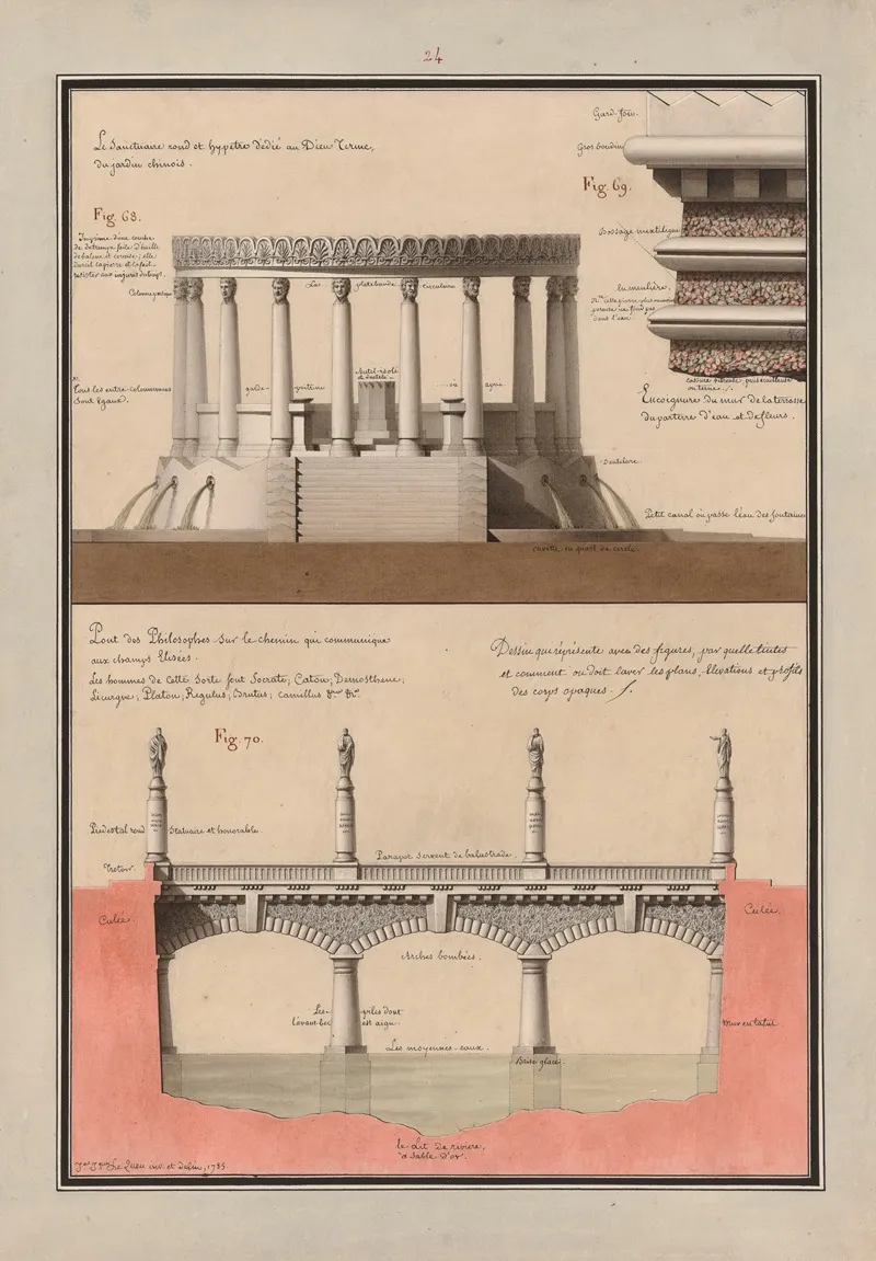 Dessin Qui Represente Avec Des Figures Par Quelles Teintes Et Comment On Doit Laver Les Plans Elevations Et Profils Des Corps Opaques 19