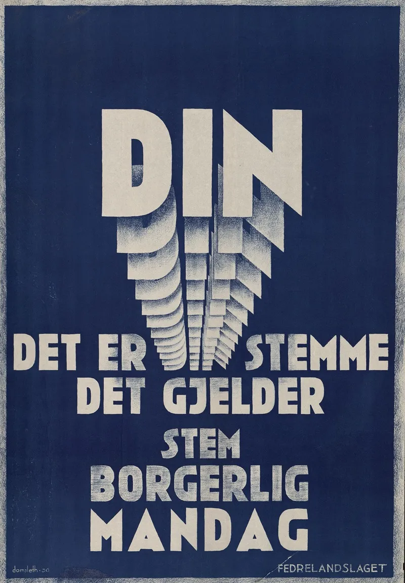 Det Er Din Stemme Det Gjelder Wall Art by Harald Damsleth - High-Resolution Digital Print