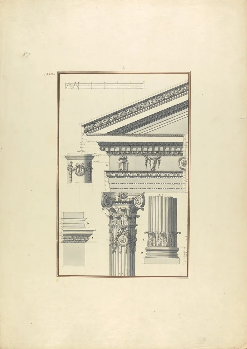Details Of A Composite Order From The Temple Of Augustus At Mylasa
