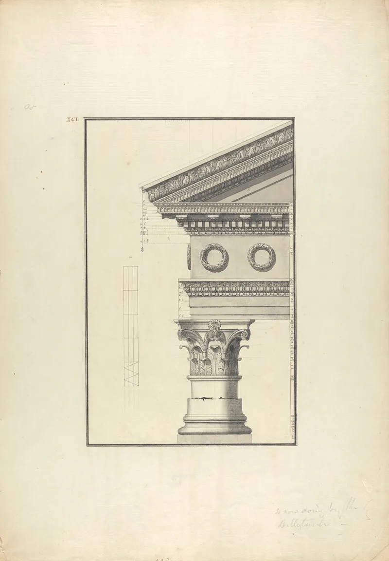 Details Of A Corinthian Order From A Temple At Cnidus