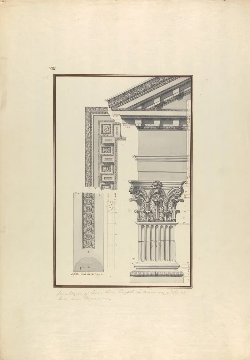 Details Of A Corinthian Temple On The Acropolis Of Pergamon