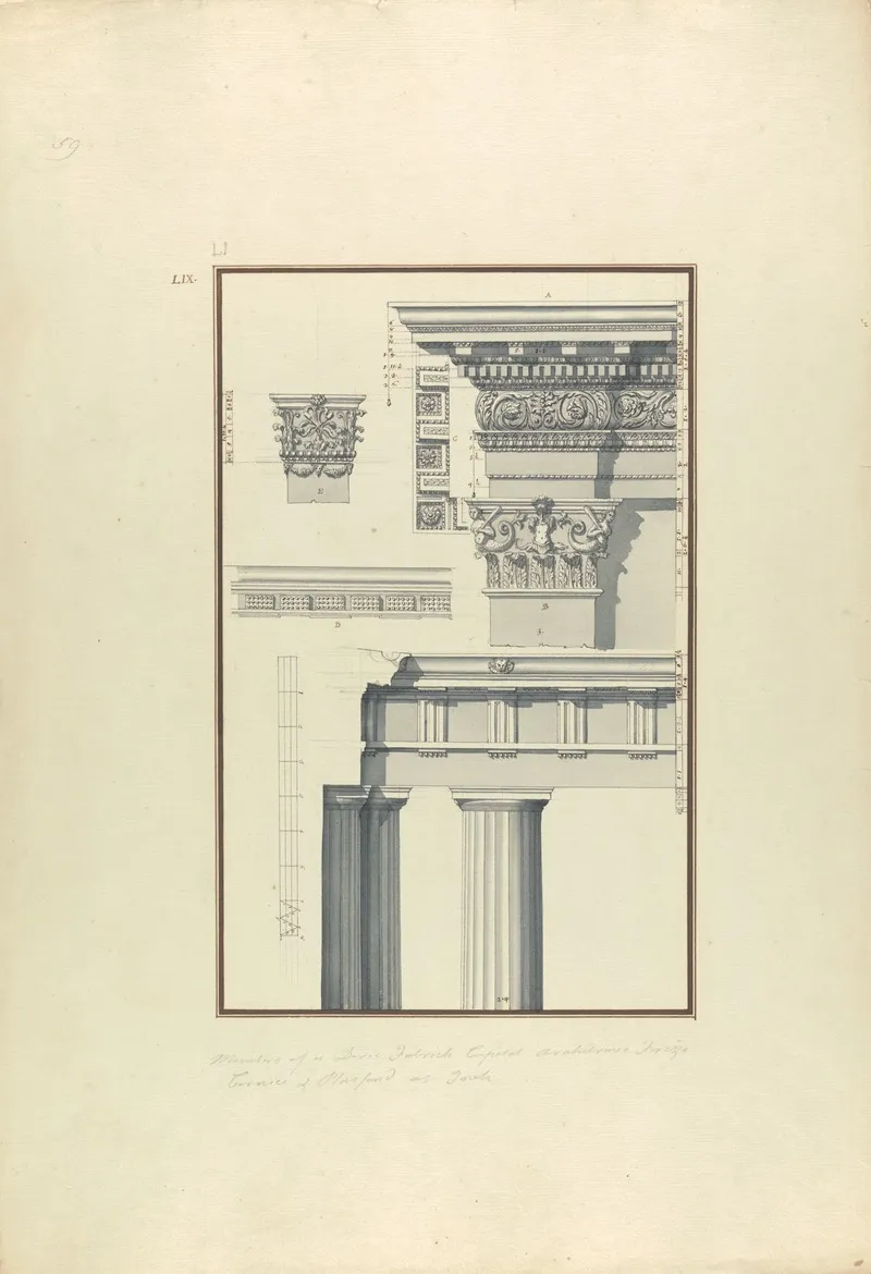 Details Of A Doric Order From Toreh