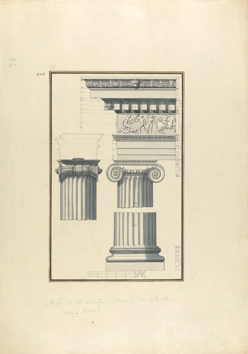 Details Of The Ionic Temple At Toreh