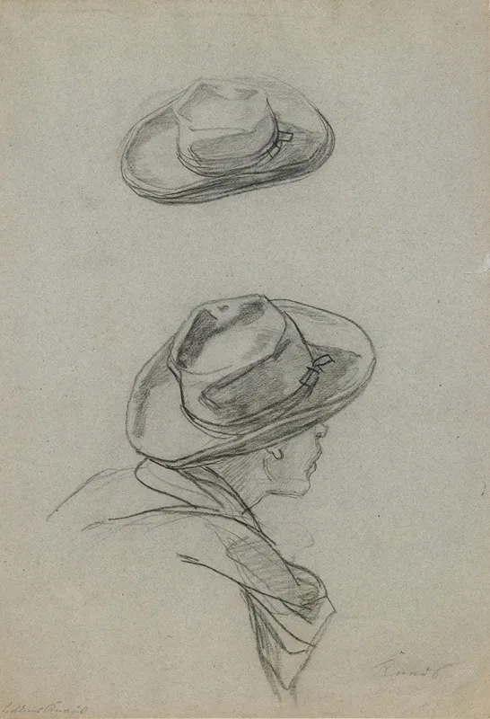 Details Of The Models Head And Hat For La Peinture Realiste