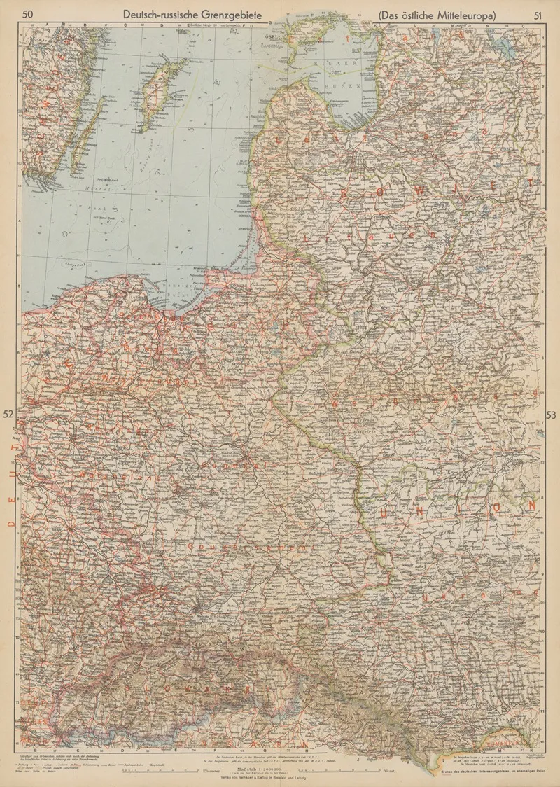 Deutsch Russische Grenzgebiete Das Ostliche Mitteleuropa Wall Art by Wolfgang Preuss - High-Resolution Digital Print