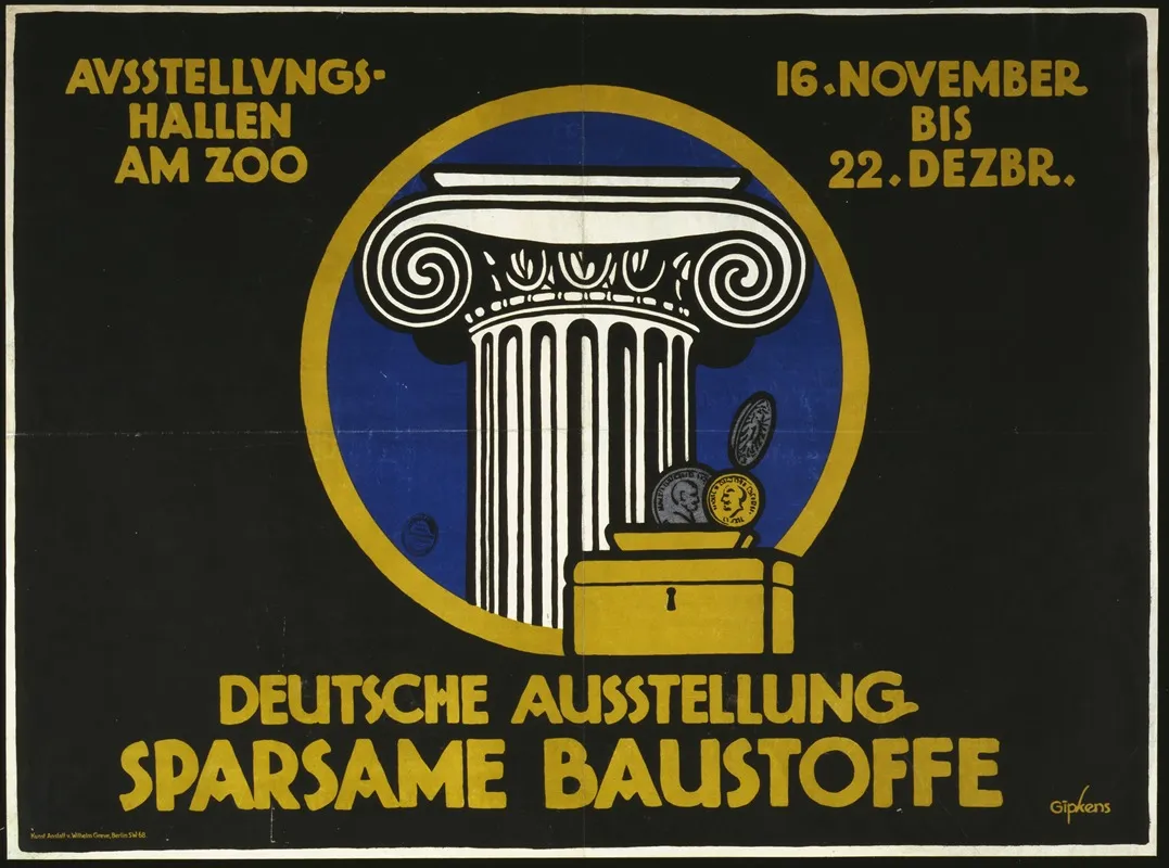 Deutsche Ausstellung Sparsame Baustoffe Ausstellungshallen Am Zoo 16 November Bis 22 Dezbr Wall Art by Julius Gipkens - High-Resolution Digital Print