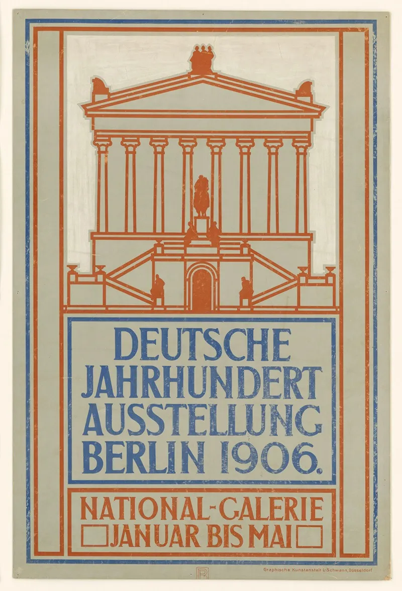 Deutsche Jahrhundert Ausstellung Berlin Wall Art by Peter Behrens - High-Resolution Digital Print