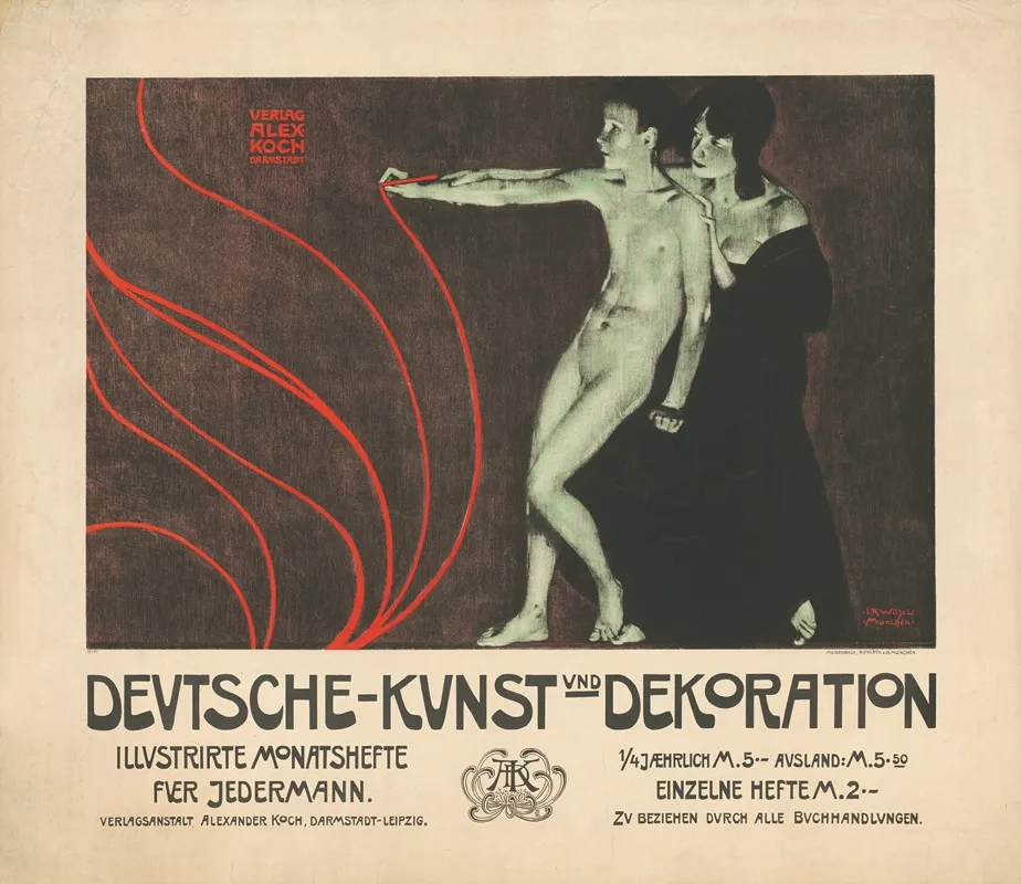 Deutsche Kunst Und Dekoration Illustrierte Monatshefte Fur Jedermann Wall Art by Josef Rudolf Witzel - High-Resolution Digital Print