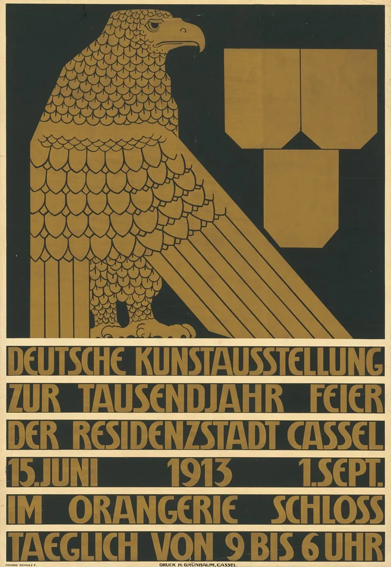 Deutsche Kunstausstellung Zur Tausendjahrfeier Der Residenzstadt Wall Art by Minnie Schulz - High-Resolution Digital Print