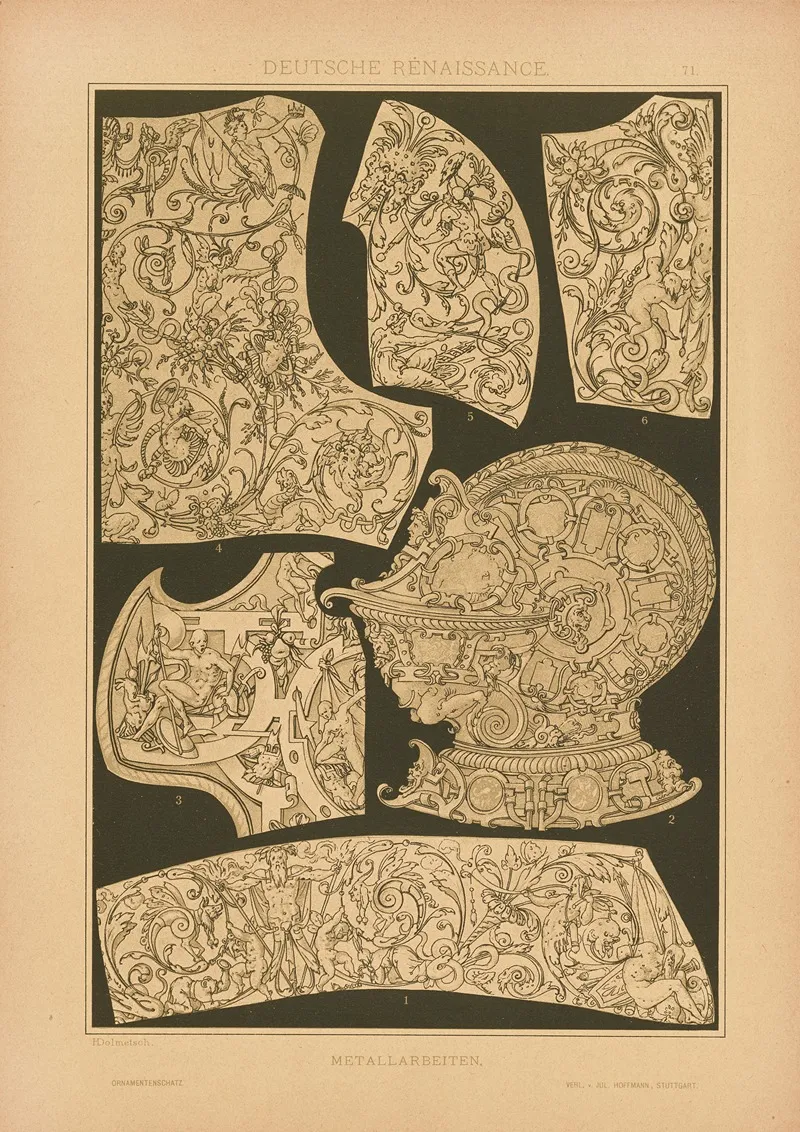 Deutsche Renaissance Metallarbeiten Wall Art by Heinrich Dolmetsch - High-Resolution Digital Print
