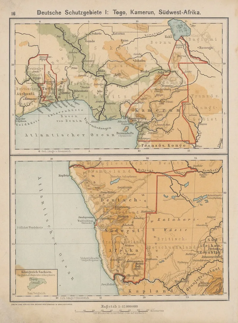 Deutsche Schutzgebiete I Togo Kamerun Und Sudwest Afrika Wall Art by Henry Lange - High-Resolution Digital Print