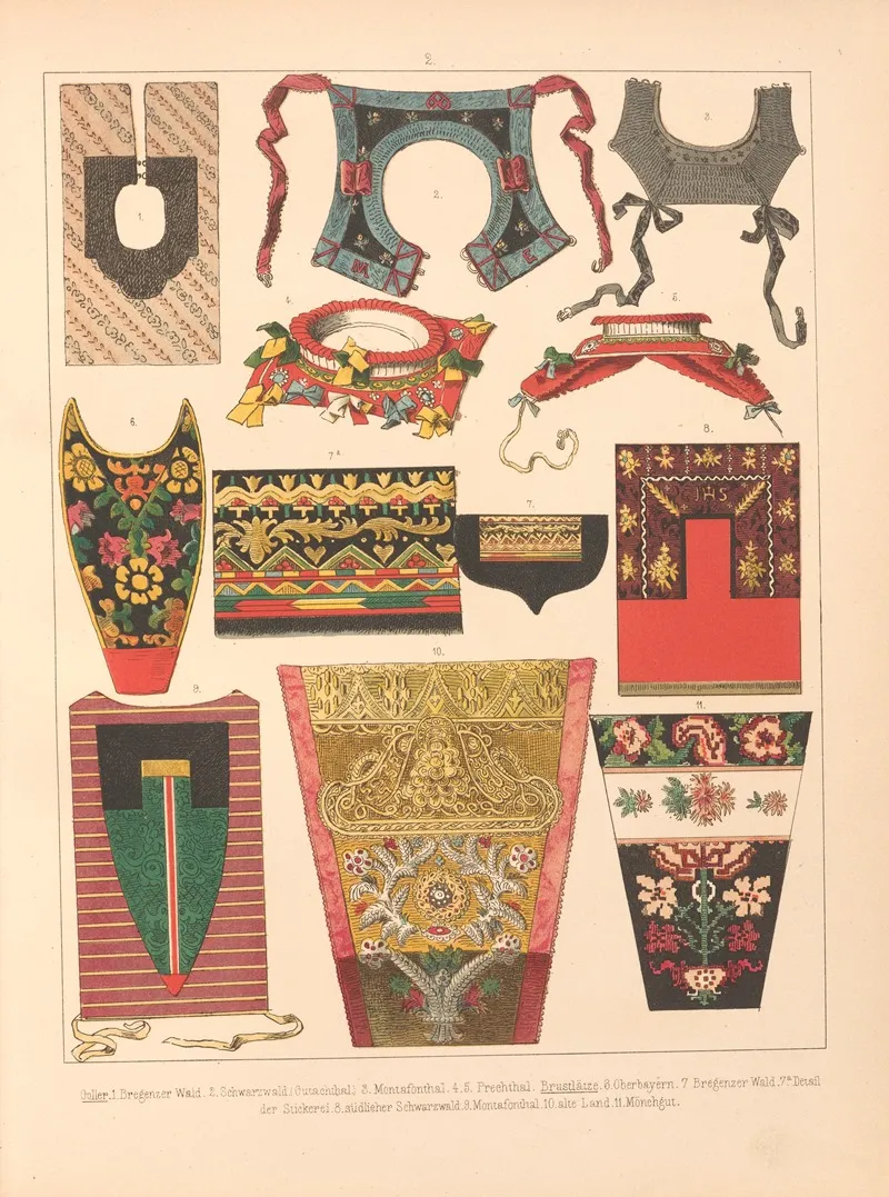 Deutsche Volkstrachten Pl 83 Wall Art by Albert Kretschmer - High-Resolution Digital Print