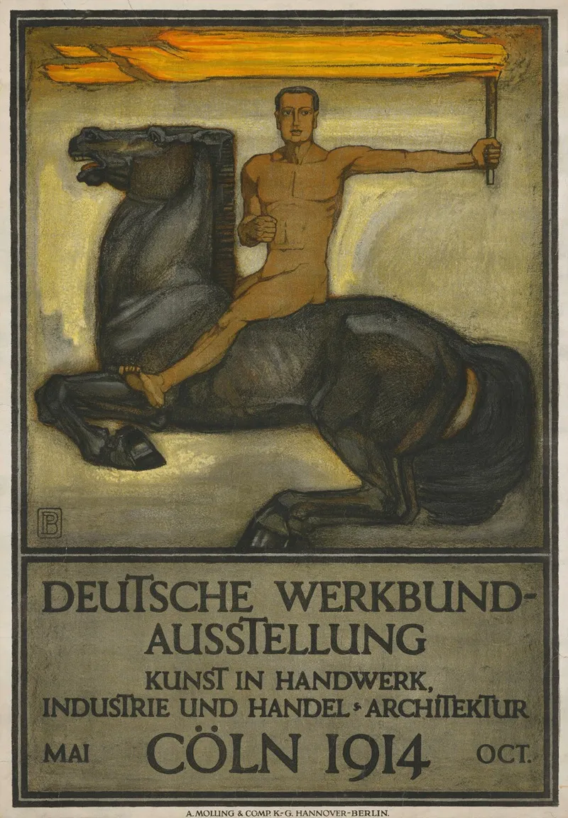 Deutsche Werkbund Ausstellung Coln 1914 Wall Art by Peter Behrens - High-Resolution Digital Print