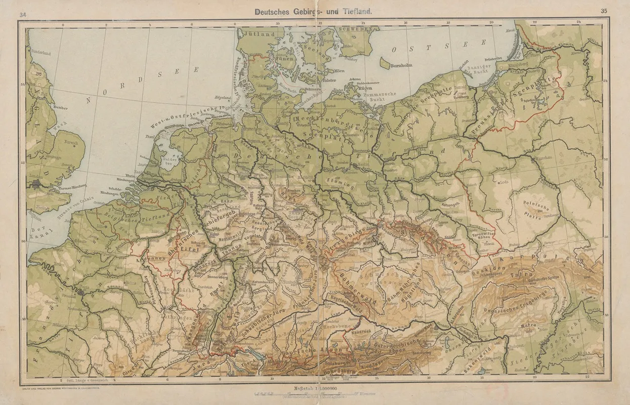 Deutsches Gebirgs U Tief Land Wall Art by Henry Lange - High-Resolution Digital Print