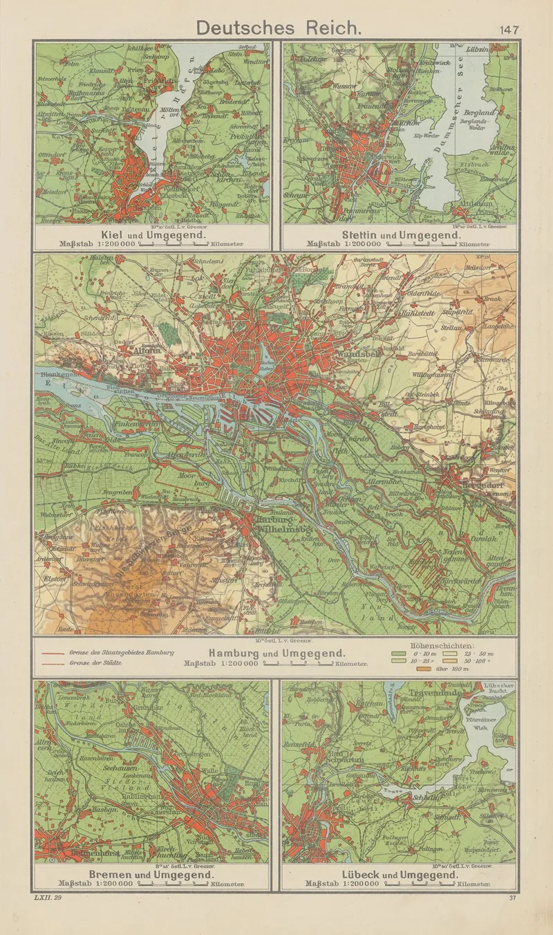 Deutsches‎ ‎reich 6 Wall Art by Carl Diercke - High-Resolution Digital Print