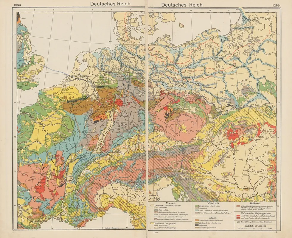 Deutsches‎ ‎reich Wall Art by Carl Diercke - High-Resolution Digital Print