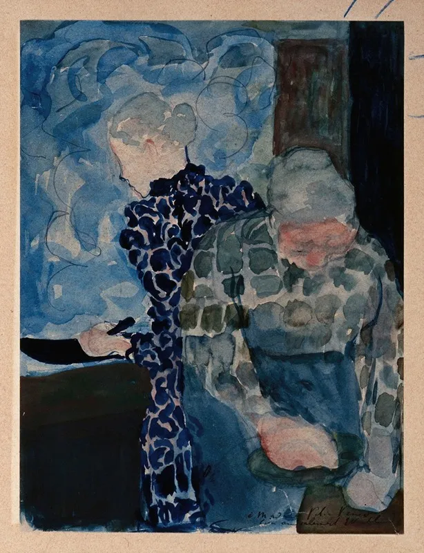 Deux Femmes Dans Interieur