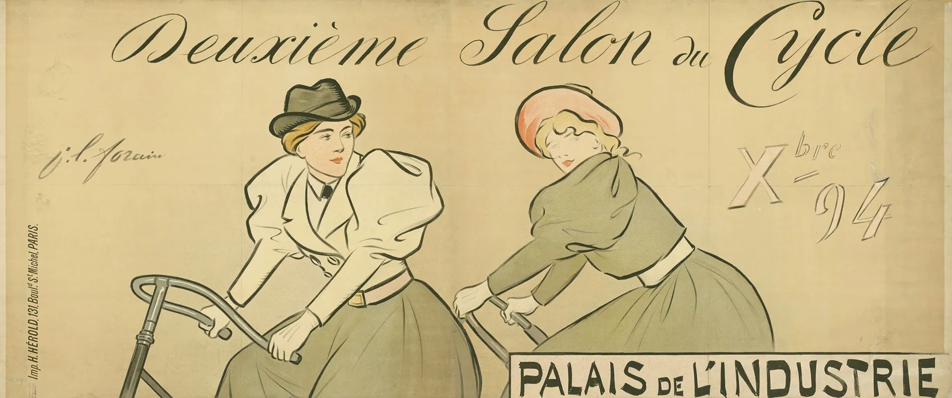Deuxieme Salon Du Cycle Wall Art by Jean-Louis Forain - High-Resolution Digital Print