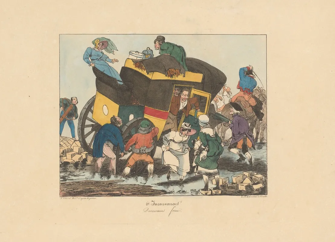 Devouement Force Wall Art by Joseph Ambroise Jobard - High-Resolution Digital Print
