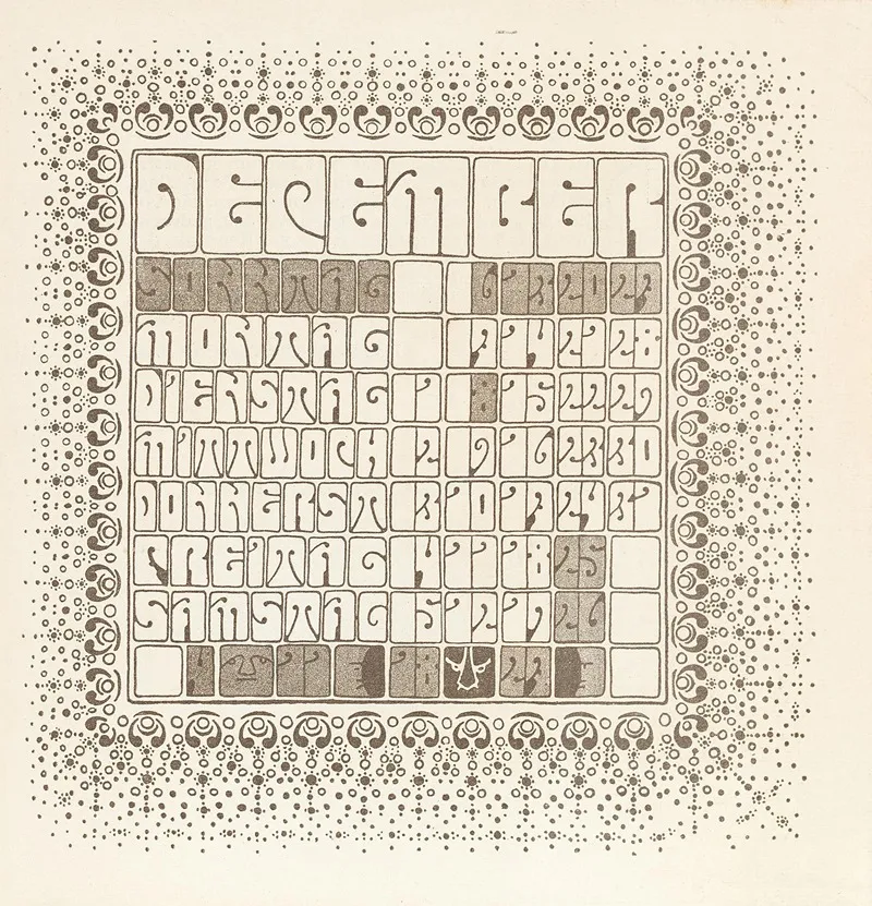 Dezember Wall Art by Alfred Roller - High-Resolution Digital Print