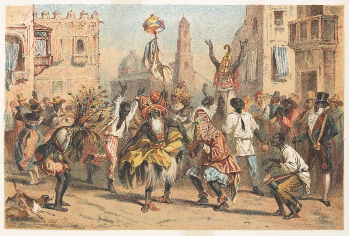Dia De Reyes The Holy Kings Day Wall Art by Pierre Toussaint Frédéric Mialhe - High-Resolution Digital Print