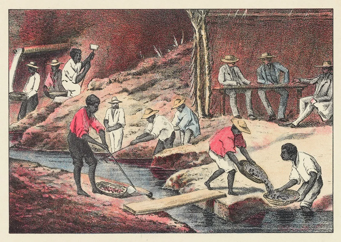 Diamond Washing In Brazil Wall Art by John Howard Appleton - High-Resolution Digital Print