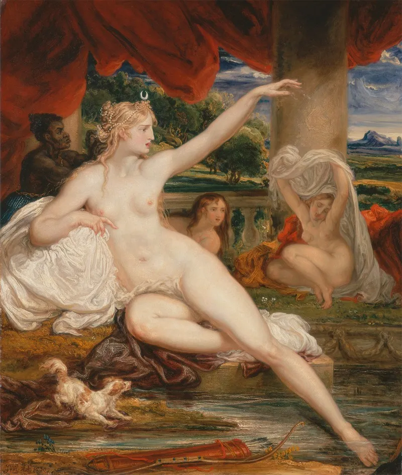 Diana At The Bath Wall Art by James Ward - High-Resolution Digital Print