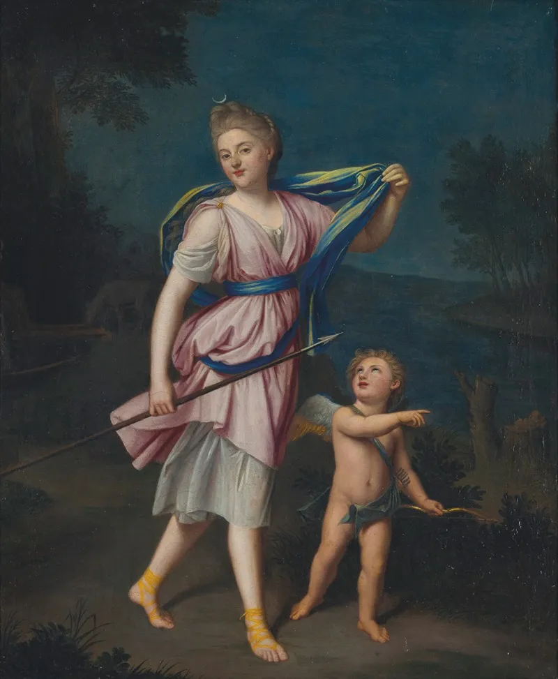 Diane Et Cupidon Wall Art by Nicolas Colombel - High-Resolution Digital Print
