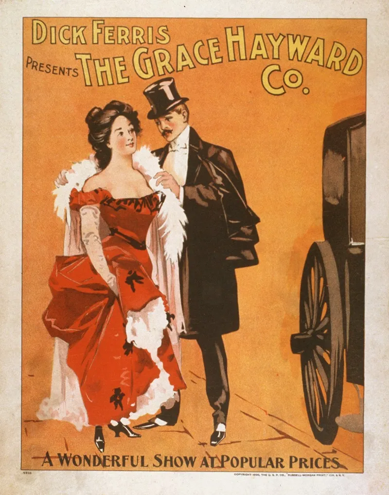 Dick Ferris Presents The Grace Hayward Co A Wonderful Show At Popular Prices Wall Art by Anonymous - High-Resolution Digital Print
