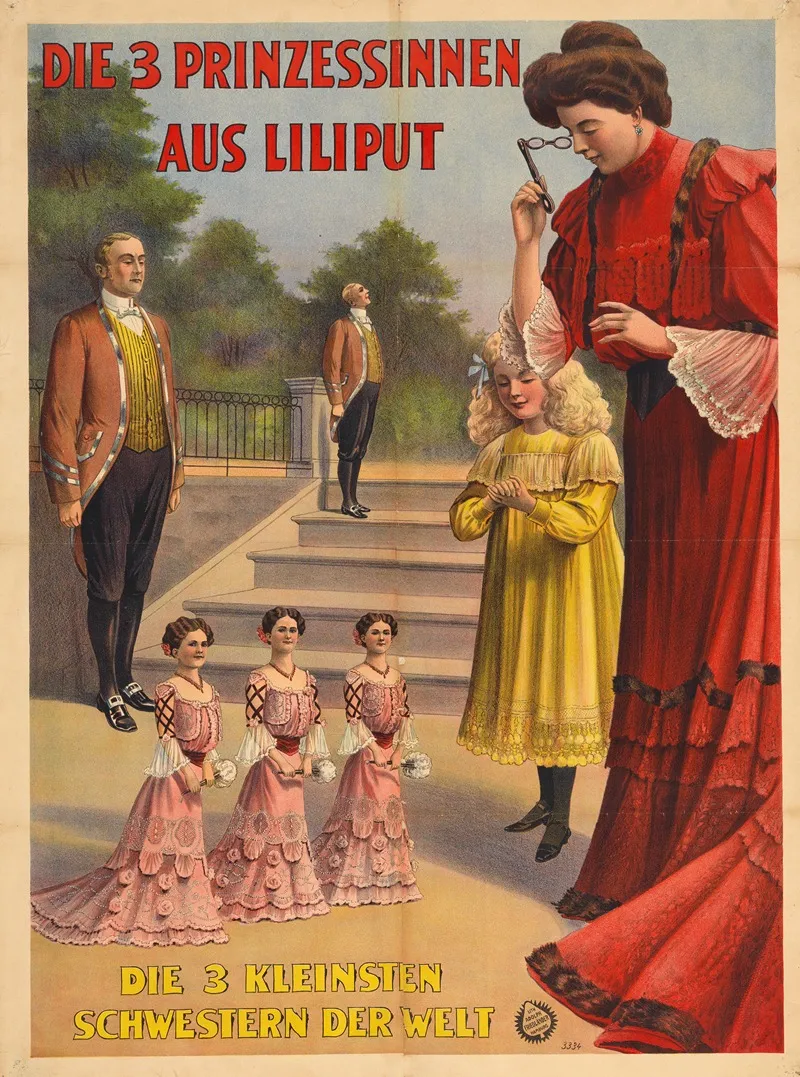 Die 3 Prinzessinnen Aus Liliput Wall Art by Adolf Friedländer Lith. - High-Resolution Digital Print