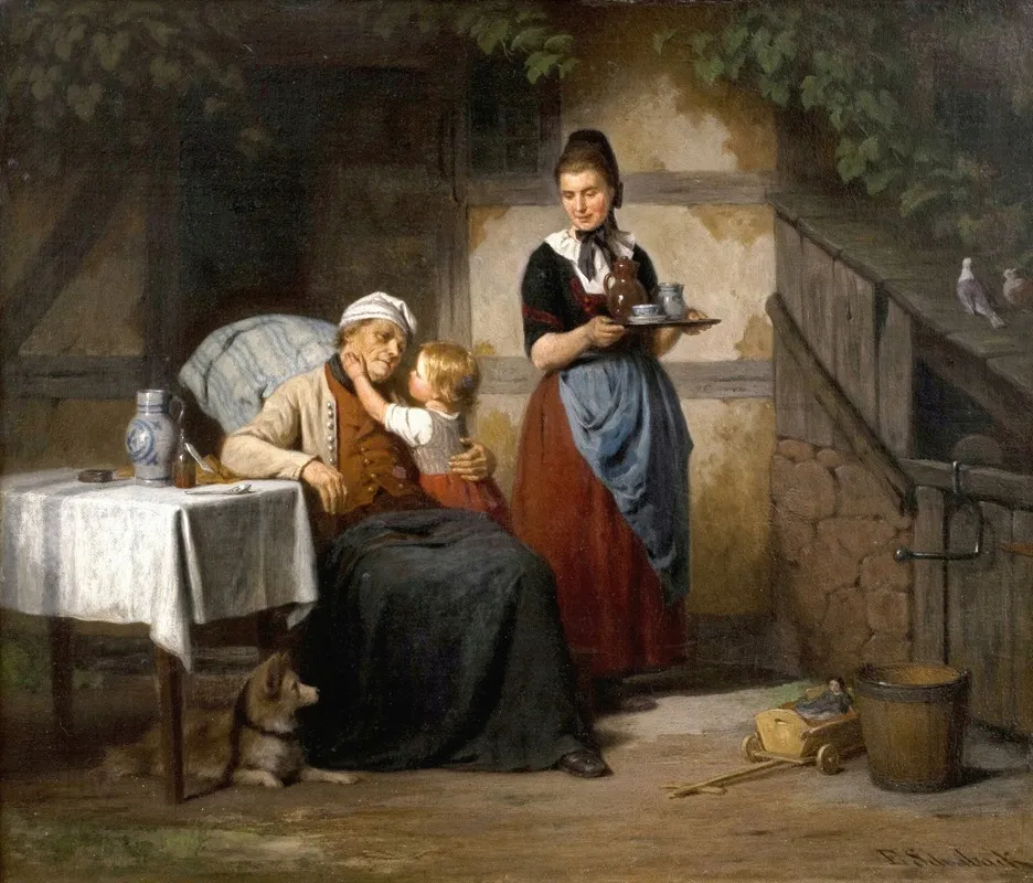 Die Aufmunterung Wall Art by Emil Gottlieb Schuback - High-Resolution Digital Print
