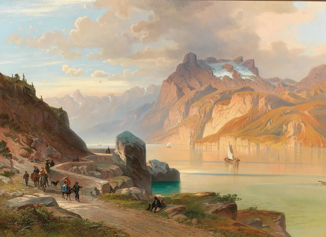 Die Axenstrase Am Vierwaldstattersee Wall Art by Josef Mayburger - High-Resolution Digital Print