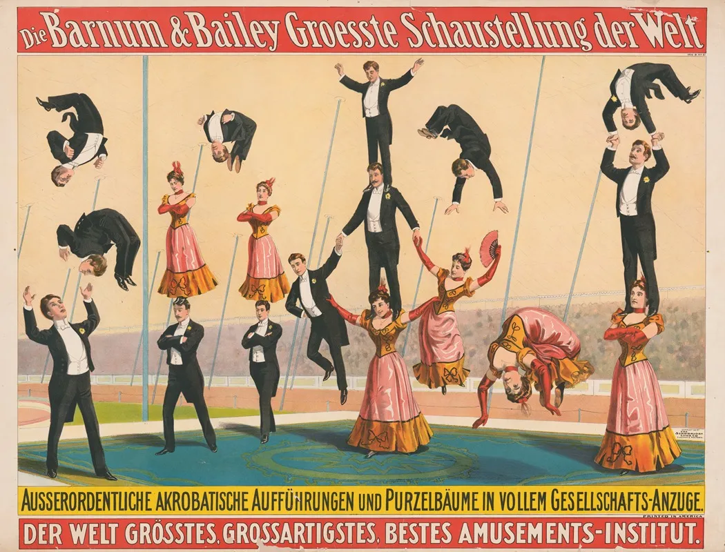 Die Barnum Bailey Groesste Schaustellung Der Welt Ausserordentliche Akrobatische Auffuhrungen