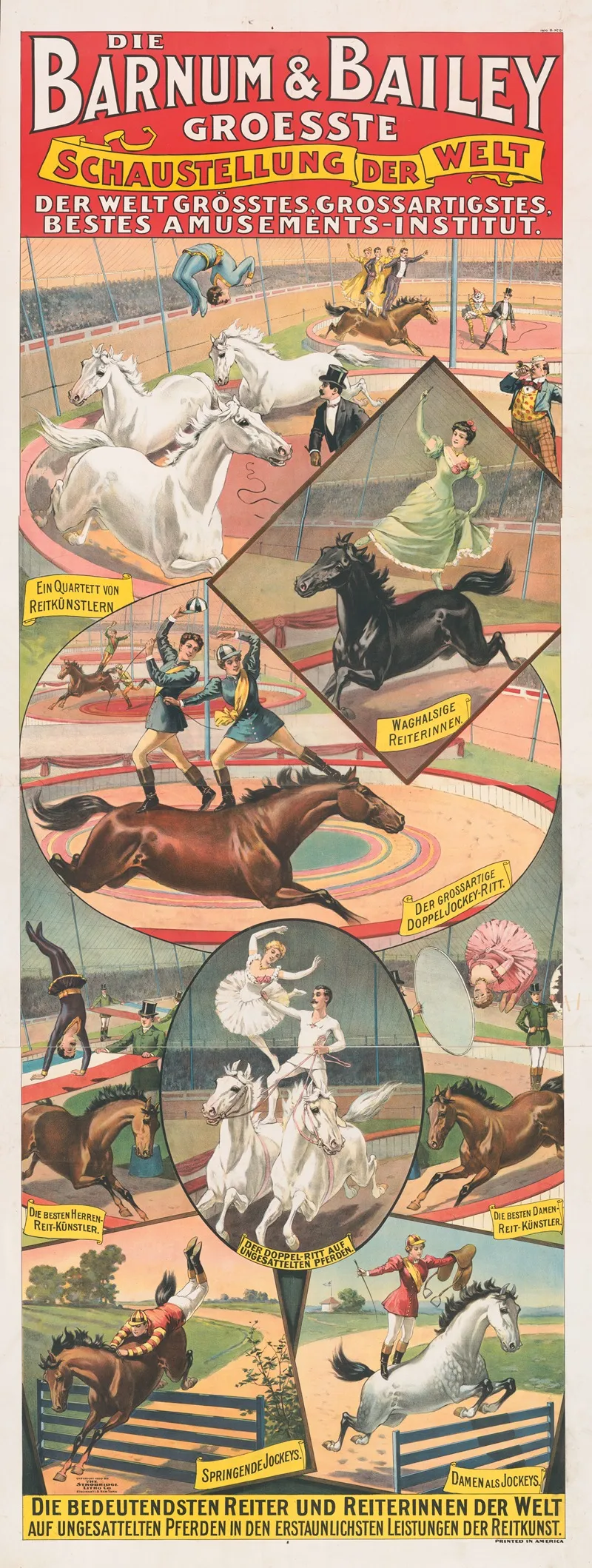 Die Barnum Bailey Groesste Schaustellung Der Welt Die Bedeutendsten Reiter Und Reiterinnen Der Welt