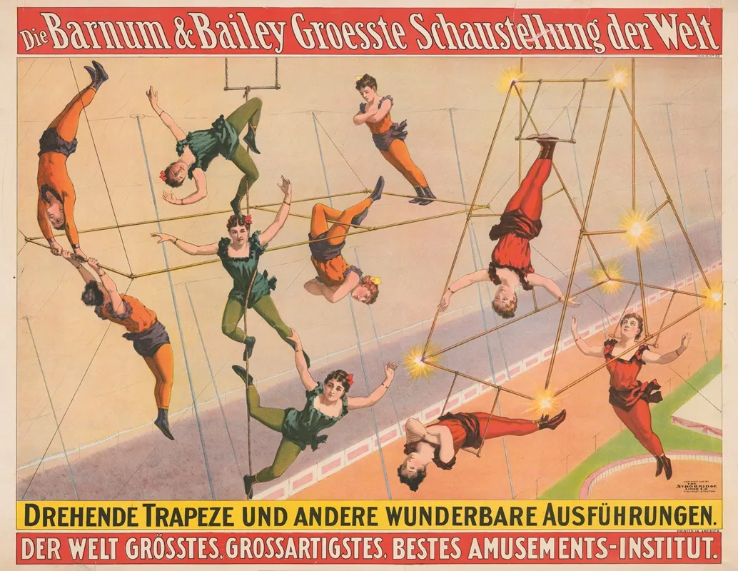 Die Barnum Bailey Groesste Schaustellung Der Welt Drehende Trapeze