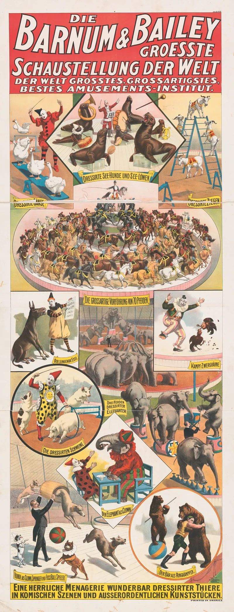 Die Barnum Bailey Groesste Schaustellung Der Welt Eine Herrliche Menagerie