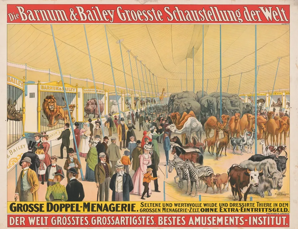 Die Barnum Bailey Groesste Schaustellung Der Welt Grosse Doppel Menagerie