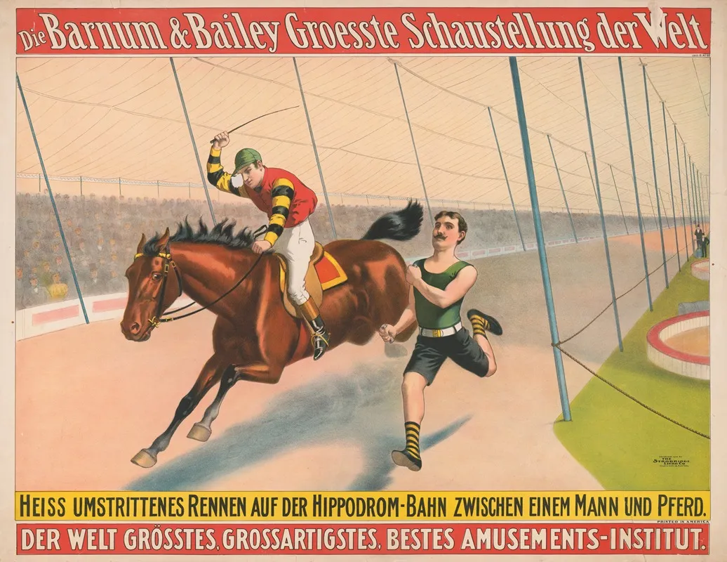 Die Barnum Bailey Groesste Schaustellung Der Welt Heiss Umstrittenes Rennen Auf Der Hippodrom