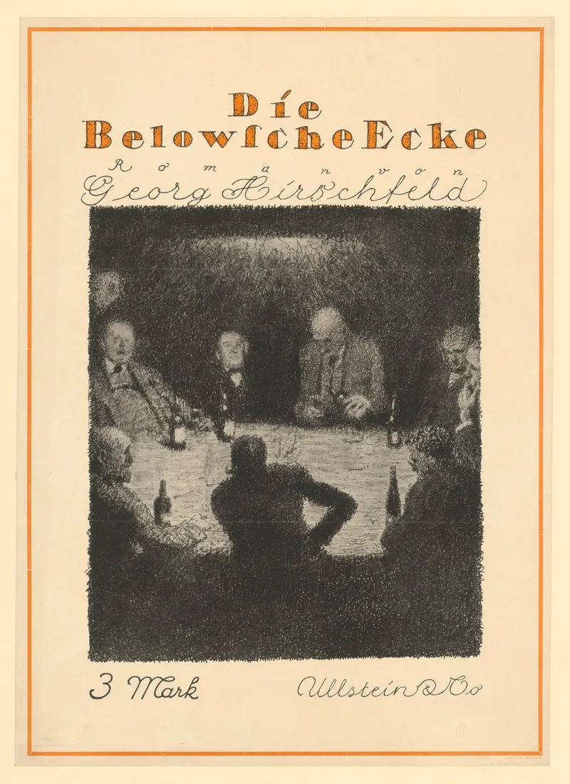 Die Belowsche Ecke Roman Von Georg Hirschfeld Bei Ullstein Co Wall Art by Max Liebert - High-Resolution Digital Print
