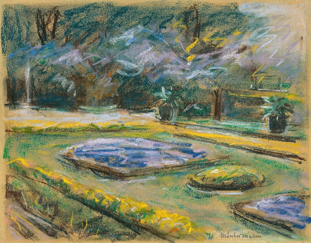 Die Blumenterrasse Im Wannseegarten Nach Nordosten