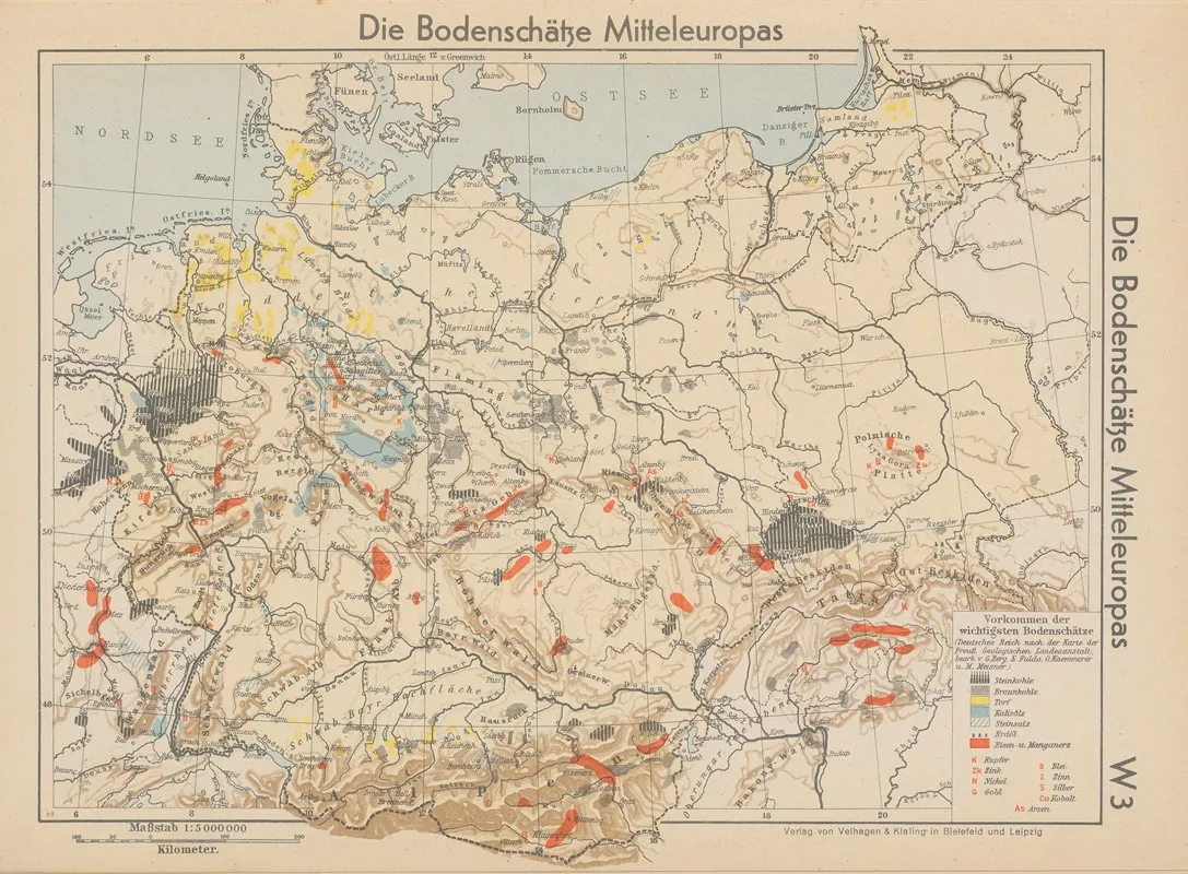 Die Bodenschatze Mitteleuropas Wall Art by Wolfgang Preuss - High-Resolution Digital Print
