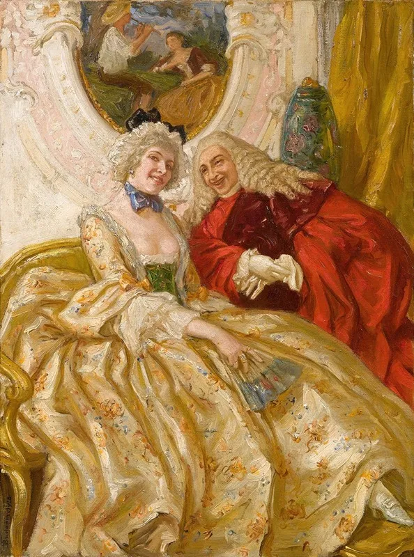 Die Brautwerbung Wall Art by Vittorio Emanuele Bressanin - High-Resolution Digital Print