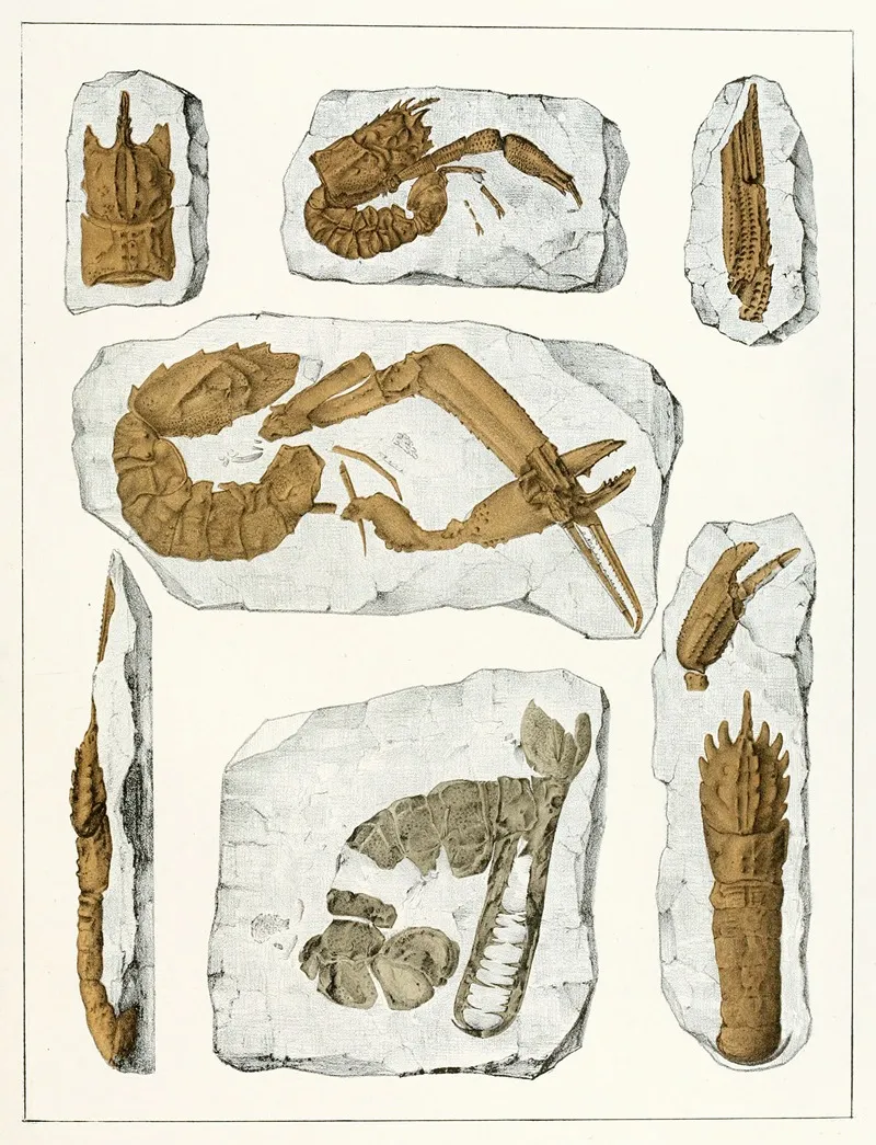 Die Crustaceen Der Bohmischen Kreideformation Pl 4 Wall Art by Antonín Frič - High-Resolution Digital Print