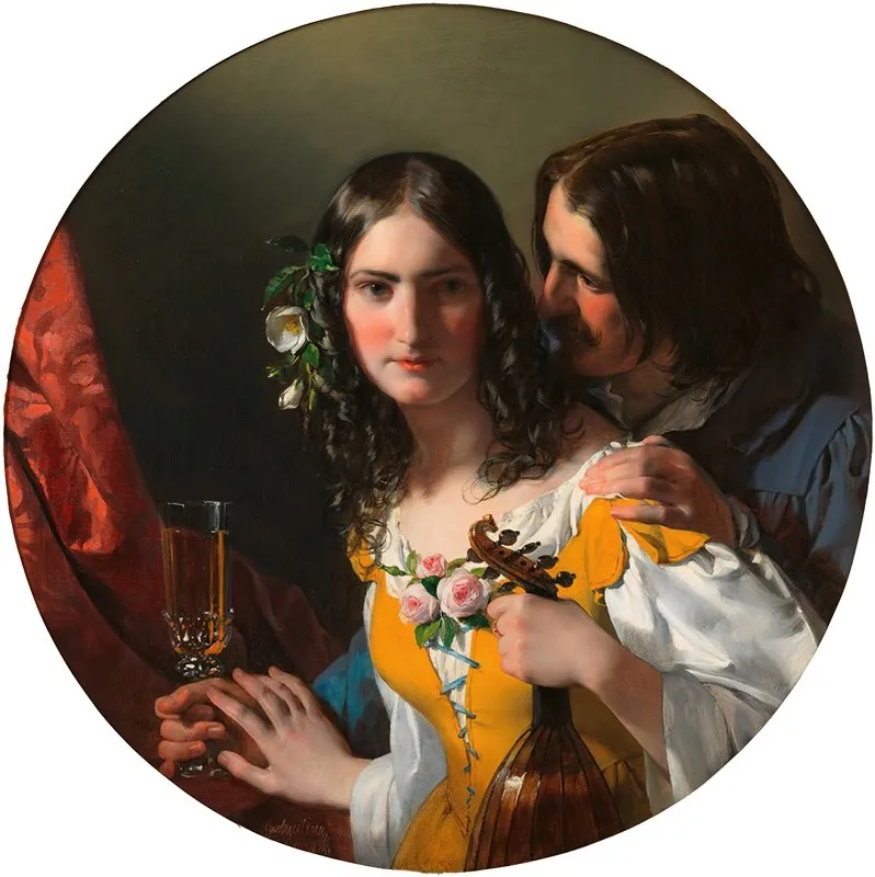 Die Drei Kostlichsten Dinge Wall Art by Friedrich von Amerling - High-Resolution Digital Print