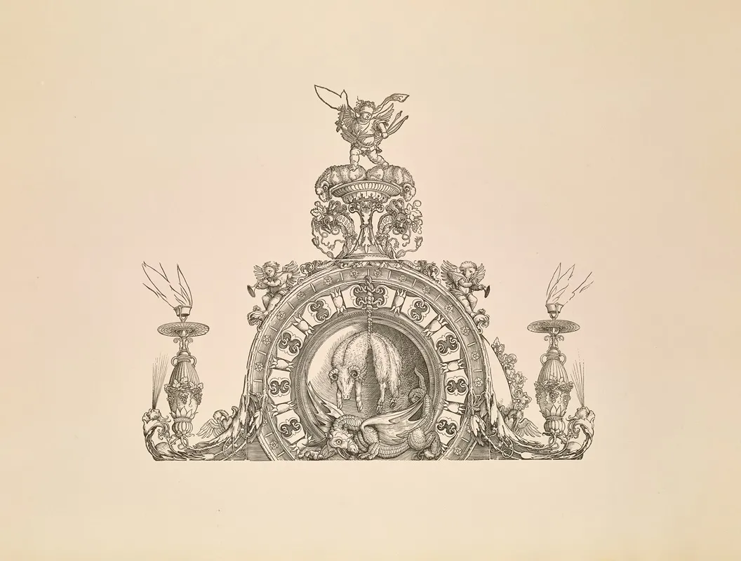 Die Ehrenpforte Des Kaisers Maximilian I Pl 02 Wall Art by Eduard Chmelarz - High-Resolution Digital Print