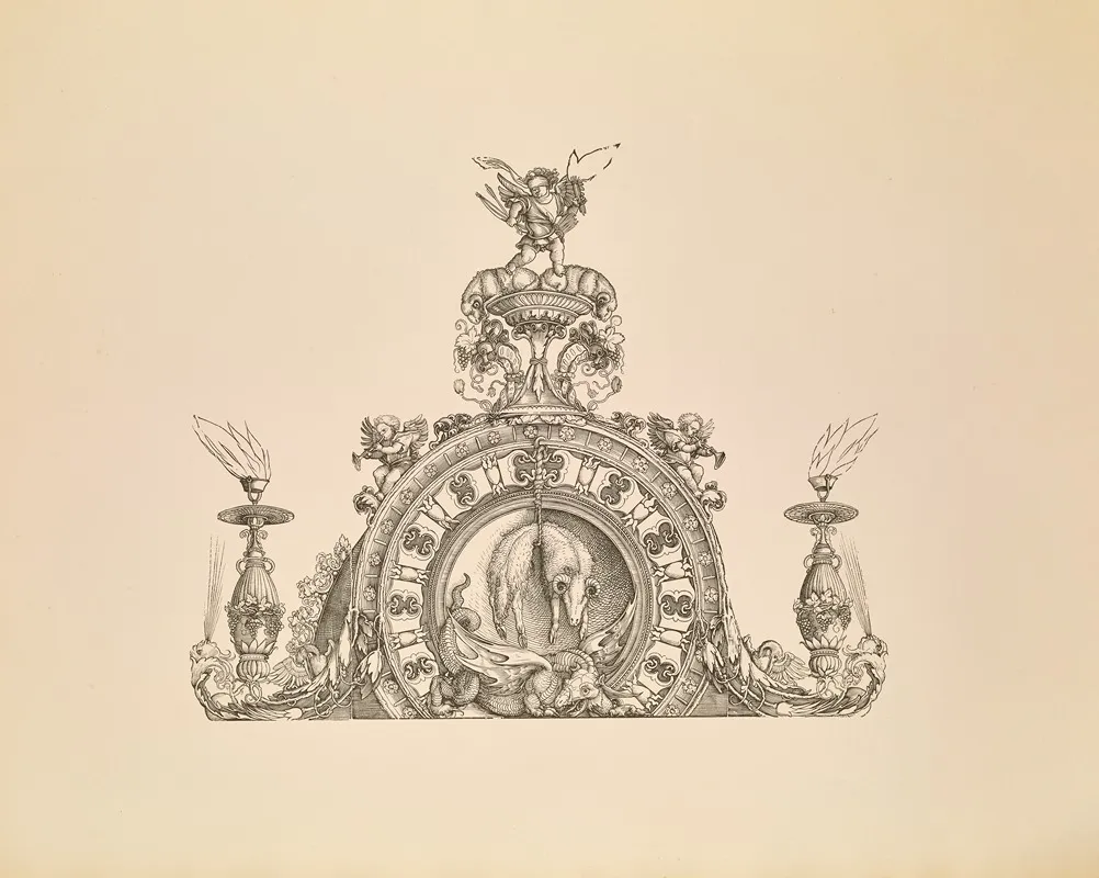 Die Ehrenpforte Des Kaisers Maximilian I Pl 08 Wall Art by Eduard Chmelarz - High-Resolution Digital Print